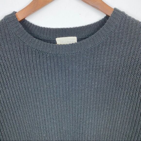 Melloday Black Front Pocket Sweater Small - Picture 3 of 8